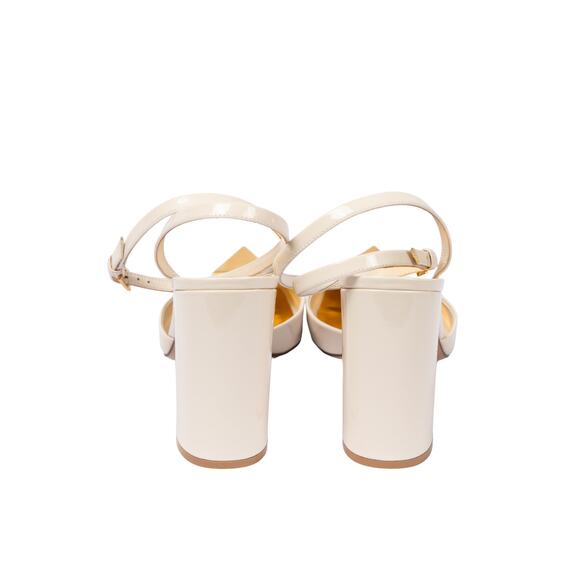 VALENTINO GARAVANI White Patent Leather One Stud 90 Pump Heels Size 41.5 US 11.5 - Picture 8 of 10